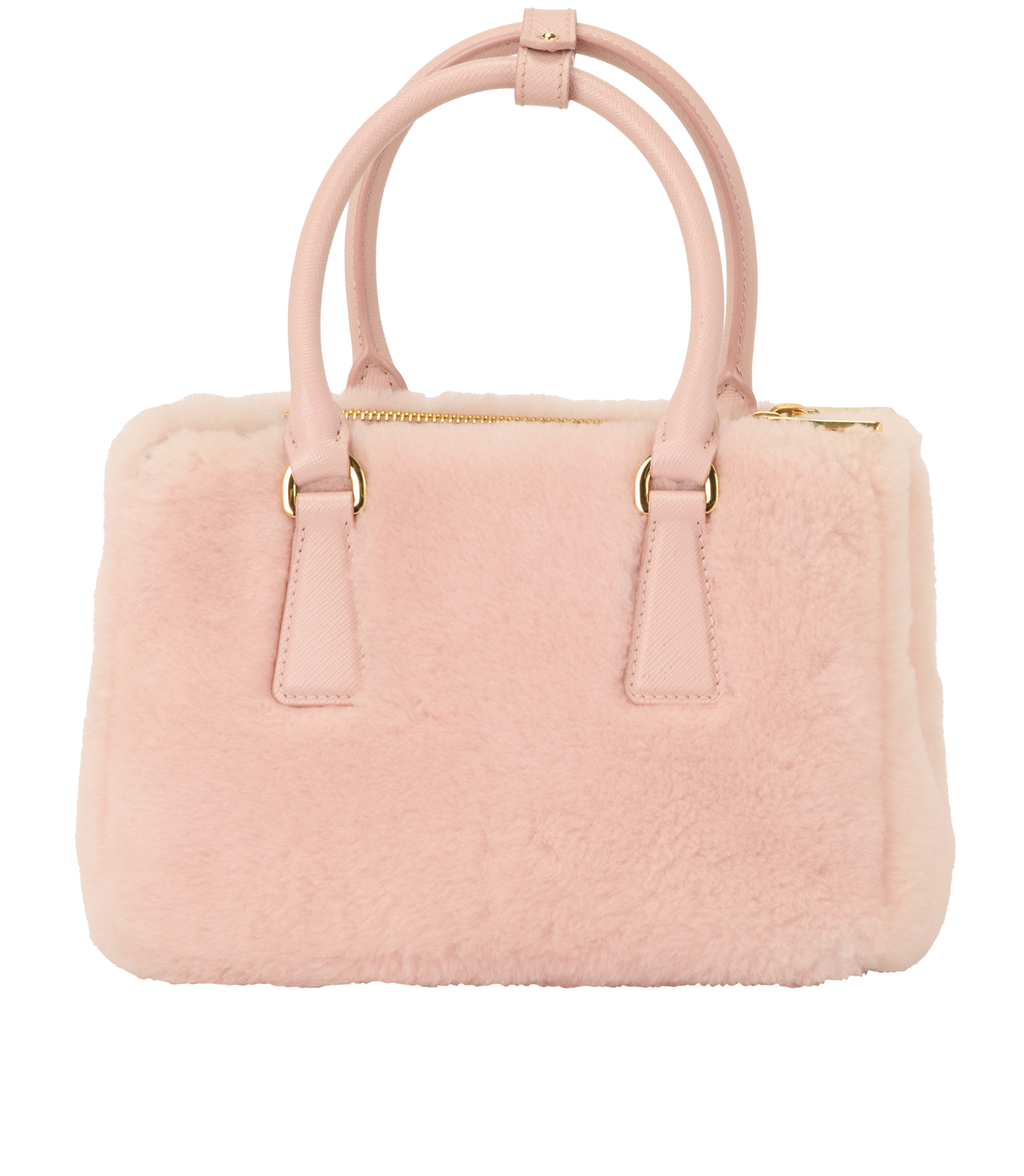 Small Galleria, &pound;1,500, Handbags, Pink, Shearling, Back view